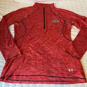 Ole Miss Under Armour quarter zip size large